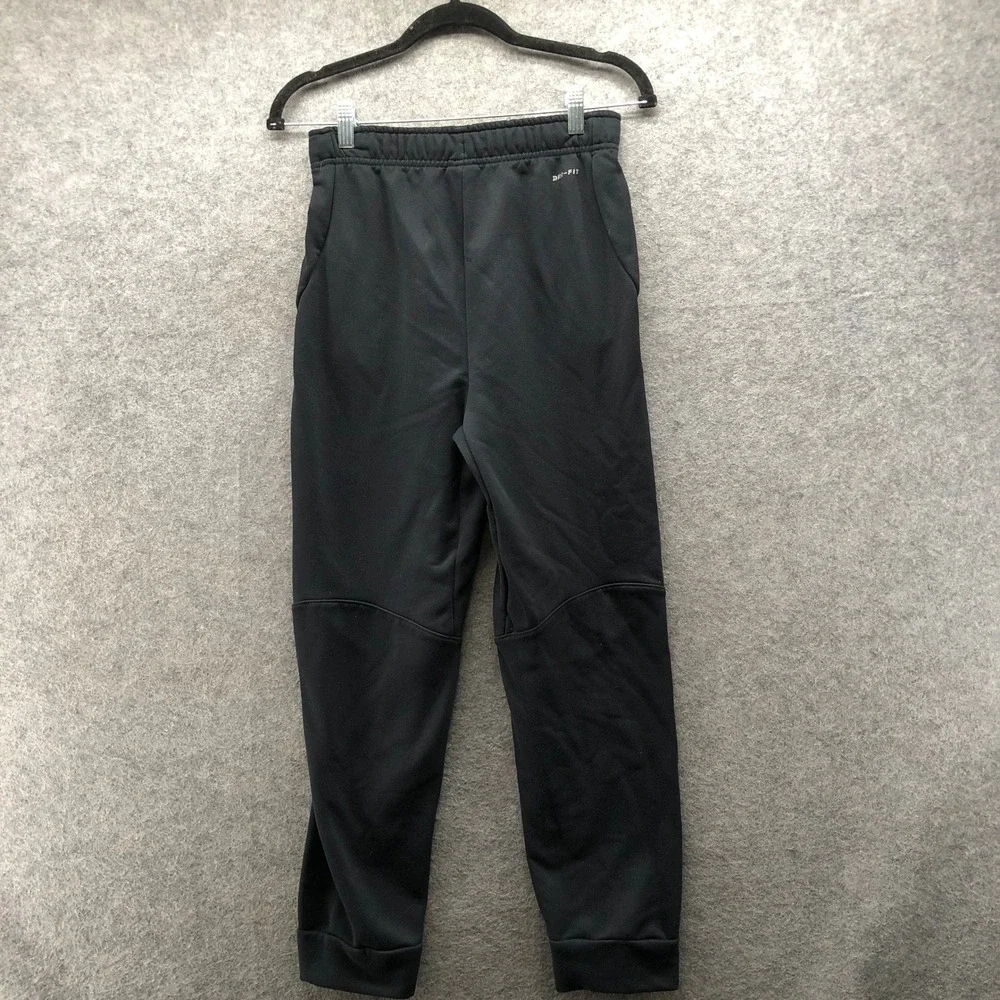 Nike Dri-FIT Jogger Sweatpants Boys XL 18-20 Black Fleece Athletic Active